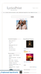 Mobile Screenshot of lyricsprint.com